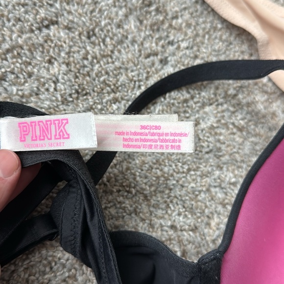 Victorias Secret PINK push up bras 36c - Picture 3 of 5